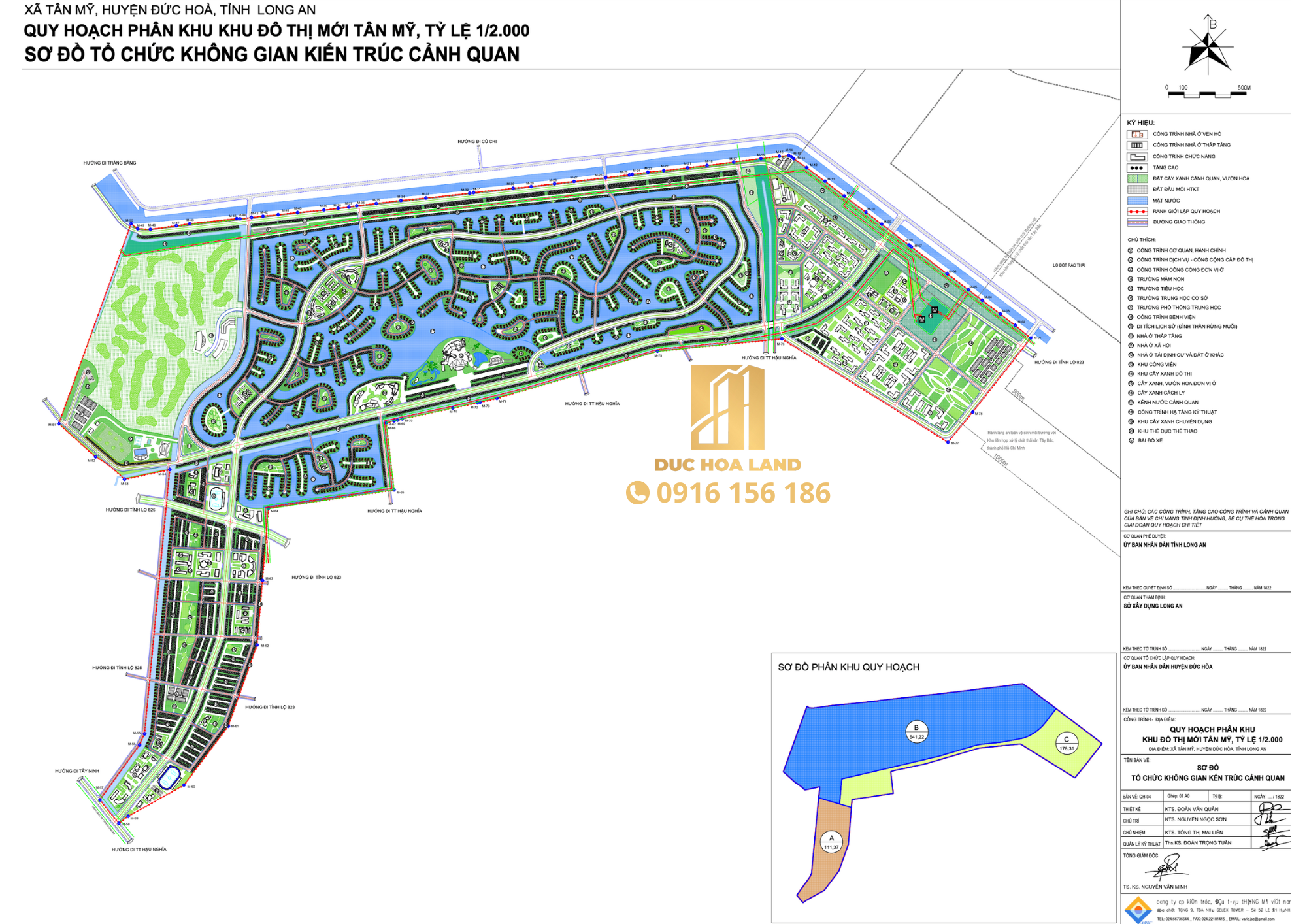 Bản đồ quy hoạch khu đô thị mới Tân Mỹ - Vinhomes Tân Mỹ Đức Hoà